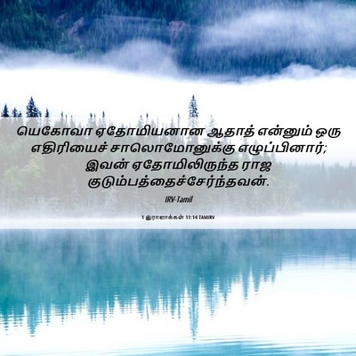 Picture 06 - 1 இராஜாக்கள் 11:14 TAMIRV - யெகோவா ஏதோமியனான - Bible Verse Picture