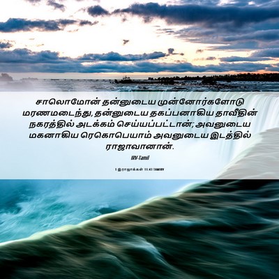 Picture 06 - 1 இராஜாக்கள் 11:43 TAMIRV - சாலொமோன் தன்னுடைய - Bible Verse Picture