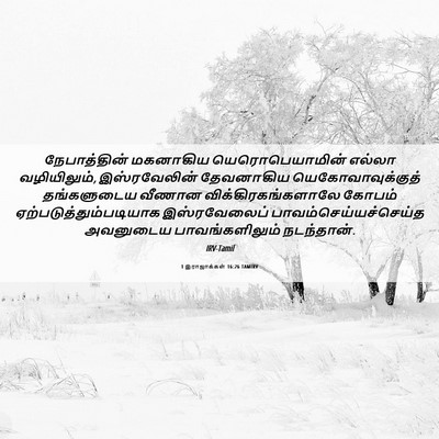 Picture 06 - 1 இராஜாக்கள் 16:26 TAMIRV - நேபாத்தின் - Bible Verse Picture