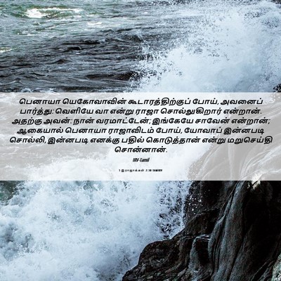 Picture 06 - 1 இராஜாக்கள் 2:30 TAMIRV - பெனாயா யெகோவாவின் - Bible Verse Picture