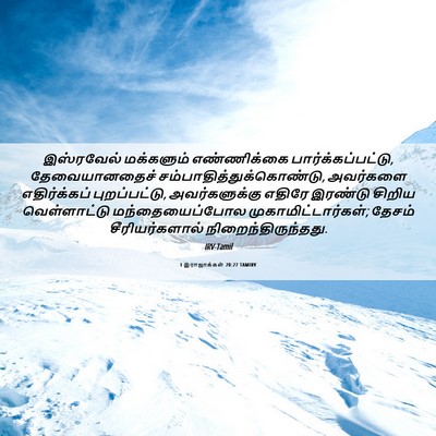 Picture 06 - 1 இராஜாக்கள் 20:27 TAMIRV - இஸ்ரவேல் மக்களும் - Bible Verse Picture
