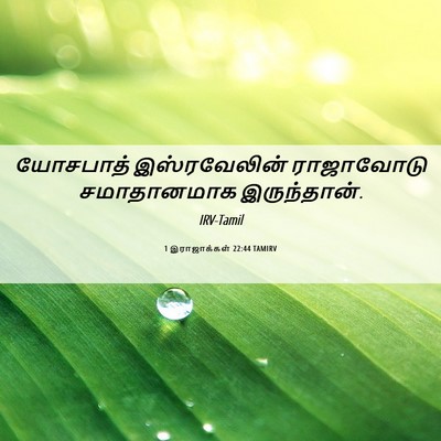 Picture 06 - 1 இராஜாக்கள் 22:44 TAMIRV - யோசபாத் - Bible Verse Picture