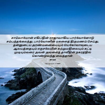 Picture 06 - 1 இராஜாக்கள் 3:1 TAMIRV - சாலொமோன் - Bible Verse Picture