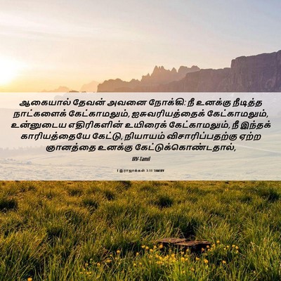 Picture 06 - 1 இராஜாக்கள் 3:11 TAMIRV - ஆகையால் தேவன் - Bible Verse Picture