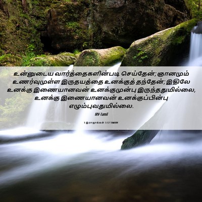 Picture 06 - 1 இராஜாக்கள் 3:12 TAMIRV - உன்னுடைய - Bible Verse Picture
