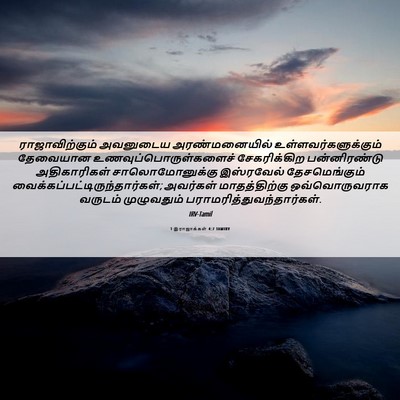 Picture 06 - 1 இராஜாக்கள் 4:7 TAMIRV - ராஜாவிற்கும் - Bible Verse Picture