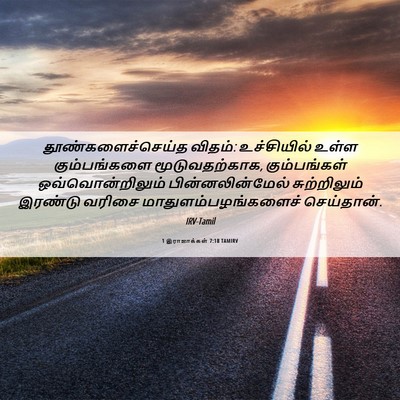 Picture 06 - 1 இராஜாக்கள் 7:18 TAMIRV - தூண்களைச்செய்த - Bible Verse Picture