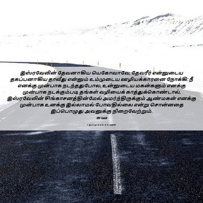Picture 06 - 1 இராஜாக்கள் 8:25 TAMIRV - இஸ்ரவேலின் - Bible Verse Picture