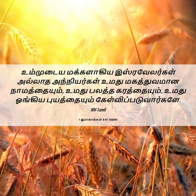 Picture 06 - 1 இராஜாக்கள் 8:41 TAMIRV - உம்முடைய - Bible Verse Picture