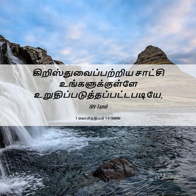 Picture 06 - 1 கொரிந்தியர் 1:4 TAMIRV -  - Bible Verse Picture
