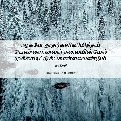 Picture 06 - 1 கொரிந்தியர் 11:10 TAMIRV - ஆகவே, - Bible Verse Picture