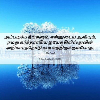 Picture 06 - 1 கொரிந்தியர் 5:4 TAMIRV - அப்படியே - Bible Verse Picture