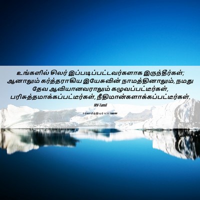 Picture 06 - 1 கொரிந்தியர் 6:11 TAMIRV - உங்களில் சிலர் - Bible Verse Picture