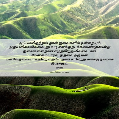 Picture 06 - 1 கொரிந்தியர் 9:15 TAMIRV - அப்படியிருந்தும், - Bible Verse Picture