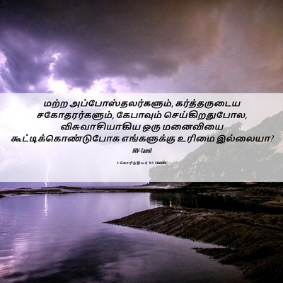 Picture 06 - 1 கொரிந்தியர் 9:5 TAMIRV - மற்ற - Bible Verse Picture