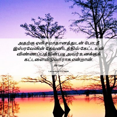 Picture 06 - 1 சாமுவேல் 1:17 TAMIRV - அதற்கு ஏலி - Bible Verse Picture