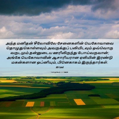 Picture 06 - 1 சாமுவேல் 1:3 TAMIRV - அந்த மனிதன் - Bible Verse Picture