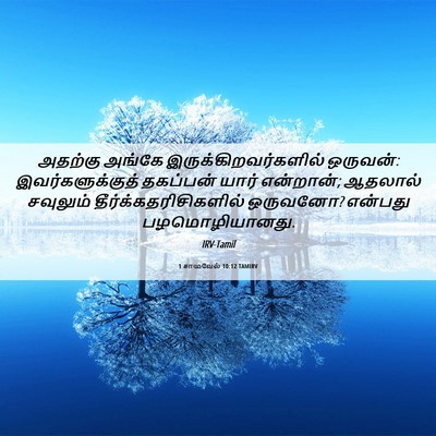 Picture 06 - 1 சாமுவேல் 10:12 TAMIRV - அதற்கு அங்கே - Bible Verse Picture