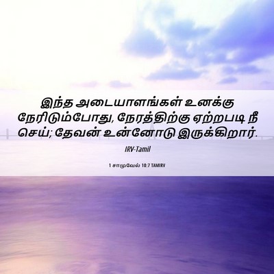 Picture 06 - 1 சாமுவேல் 10:7 TAMIRV - இந்த அடையாளங்கள் - Bible Verse Picture