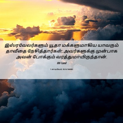 Picture 06 - 1 சாமுவேல் 18:16 TAMIRV - இஸ்ரவேலர்களும் - Bible Verse Picture