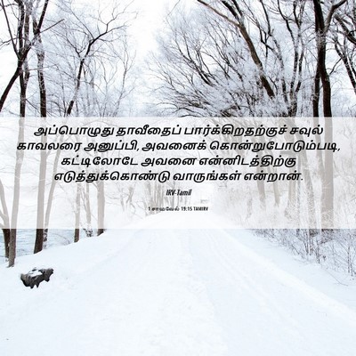 Picture 06 - 1 சாமுவேல் 19:15 TAMIRV - அப்பொழுது - Bible Verse Picture