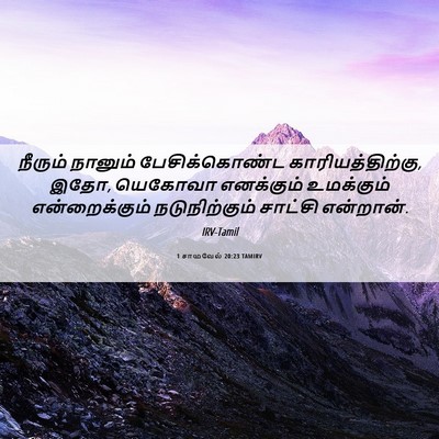 Picture 06 - 1 சாமுவேல் 20:23 TAMIRV - நீரும் நானும் - Bible Verse Picture