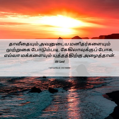 Picture 06 - 1 சாமுவேல் 23:8 TAMIRV - தாவீதையும் - Bible Verse Picture