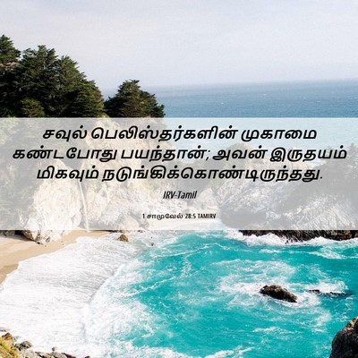 Picture 06 - 1 சாமுவேல் 28:5 TAMIRV - சவுல் - Bible Verse Picture