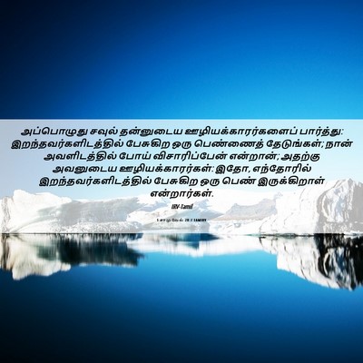 Picture 06 - 1 சாமுவேல் 28:7 TAMIRV - அப்பொழுது சவுல் - Bible Verse Picture