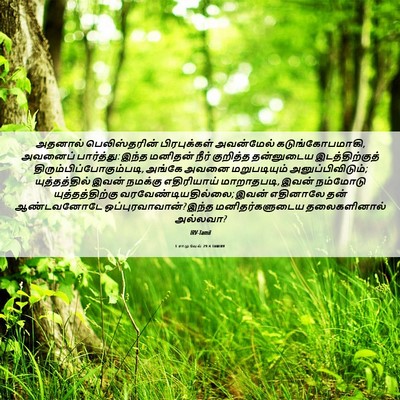 Picture 06 - 1 சாமுவேல் 29:4 TAMIRV - அதனால் - Bible Verse Picture