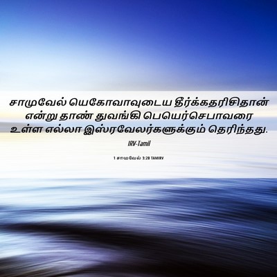 Picture 06 - 1 சாமுவேல் 3:20 TAMIRV - சாமுவேல் - Bible Verse Picture