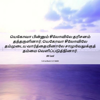 Picture 06 - 1 சாமுவேல் 3:21 TAMIRV - யெகோவா பின்னும் - Bible Verse Picture