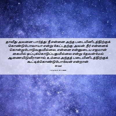 Picture 06 - 1 சாமுவேல் 30:15 TAMIRV - தாவீது அவனை - Bible Verse Picture