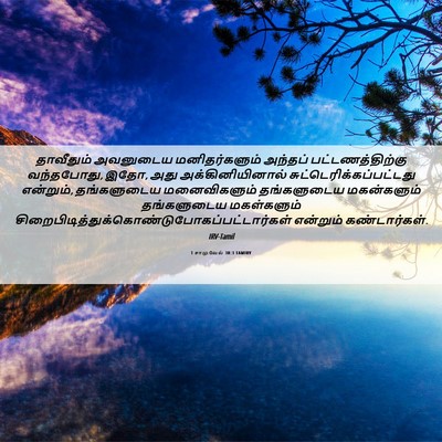 Picture 06 - 1 சாமுவேல் 30:3 TAMIRV - தாவீதும் அவனுடைய - Bible Verse Picture