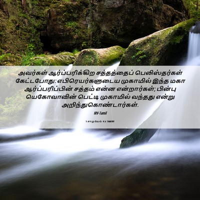 Picture 06 - 1 சாமுவேல் 4:6 TAMIRV - அவர்கள் - Bible Verse Picture