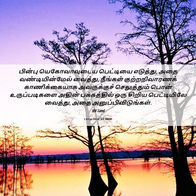 Picture 06 - 1 சாமுவேல் 6:8 TAMIRV - பின்பு - Bible Verse Picture