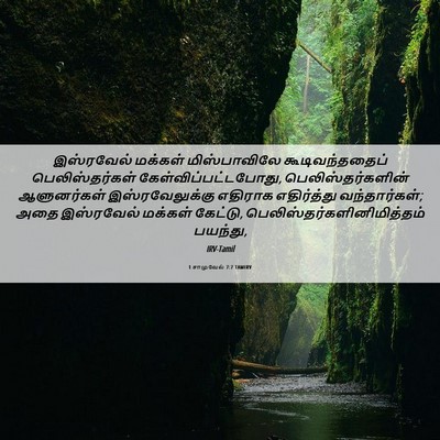 Picture 06 - 1 சாமுவேல் 7:7 TAMIRV - இஸ்ரவேல் மக்கள் - Bible Verse Picture