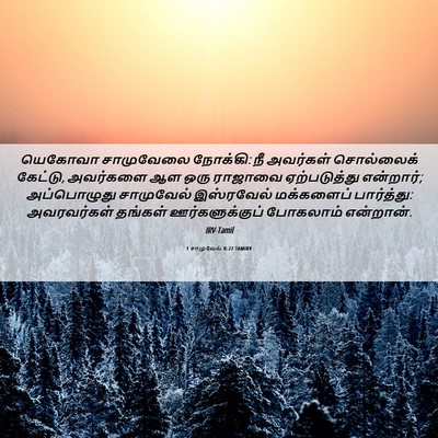Picture 06 - 1 சாமுவேல் 8:22 TAMIRV - யெகோவா சாமுவேலை - Bible Verse Picture