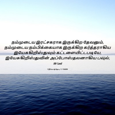 Picture 06 - 1 தீமோத்தேயு 1:1 TAMIRV - நம்முடைய - Bible Verse Picture