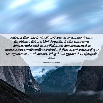 Picture 06 - 1 தீமோத்தேயு 1:16 TAMIRV - அப்படி இருந்தும், - Bible Verse Picture