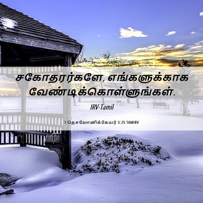 Picture 06 - 1 தெசலோனிக்கேயர் 5:25 TAMIRV - சகோதரர்களே, - Bible Verse Picture