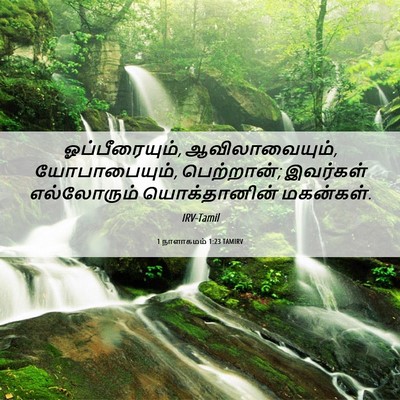 Picture 06 - 1 நாளாகமம் 1:23 TAMIRV - ஓப்பீரையும், - Bible Verse Picture