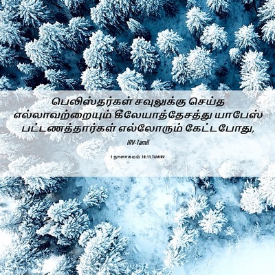Picture 06 - 1 நாளாகமம் 10:11 TAMIRV - பெலிஸ்தர்கள் - Bible Verse Picture
