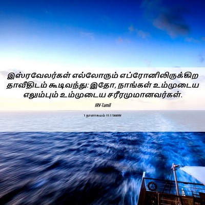 Picture 06 - 1 நாளாகமம் 11:1 TAMIRV - இஸ்ரவேலர்கள் - Bible Verse Picture