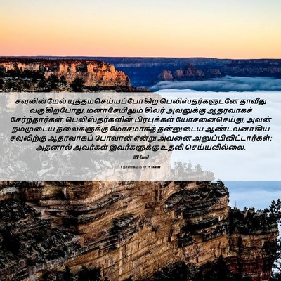 Picture 06 - 1 நாளாகமம் 12:19 TAMIRV - சவுலின்மேல் - Bible Verse Picture