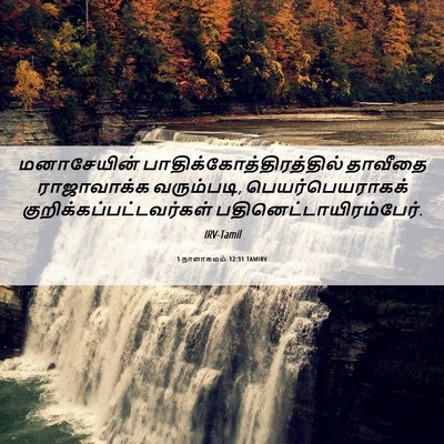 Picture 06 - 1 நாளாகமம் 12:31 TAMIRV - மனாசேயின் - Bible Verse Picture