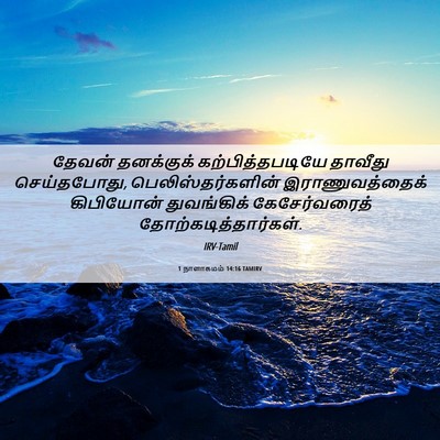 Picture 06 - 1 நாளாகமம் 14:16 TAMIRV - தேவன் தனக்குக் - Bible Verse Picture