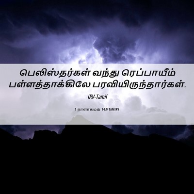 Picture 06 - 1 நாளாகமம் 14:9 TAMIRV - பெலிஸ்தர்கள் - Bible Verse Picture