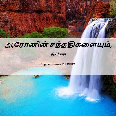 Picture 06 - 1 நாளாகமம் 15:4 TAMIRV - ஆரோனின் - Bible Verse Picture
