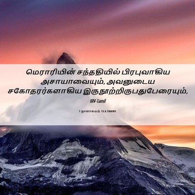 Picture 06 - 1 நாளாகமம் 15:6 TAMIRV - மெராரியின் - Bible Verse Picture
